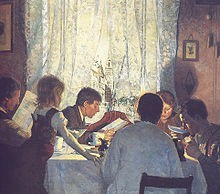 Frokost 1885 (kopi på Hasselbakken)