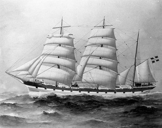 Skipsfart – Bark Cara av Kragerø og litt av dens historie